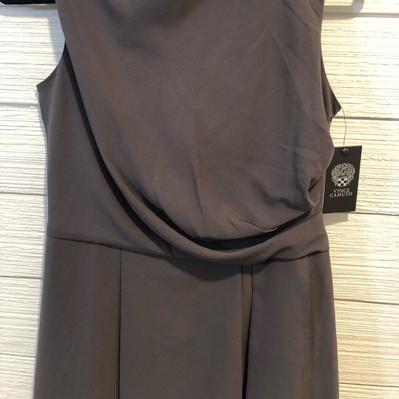 Vince Camuto Women’s Dark Gray Sleeveless Dress Size 6 OFFICE Party NEW - Picture 3 of 10
